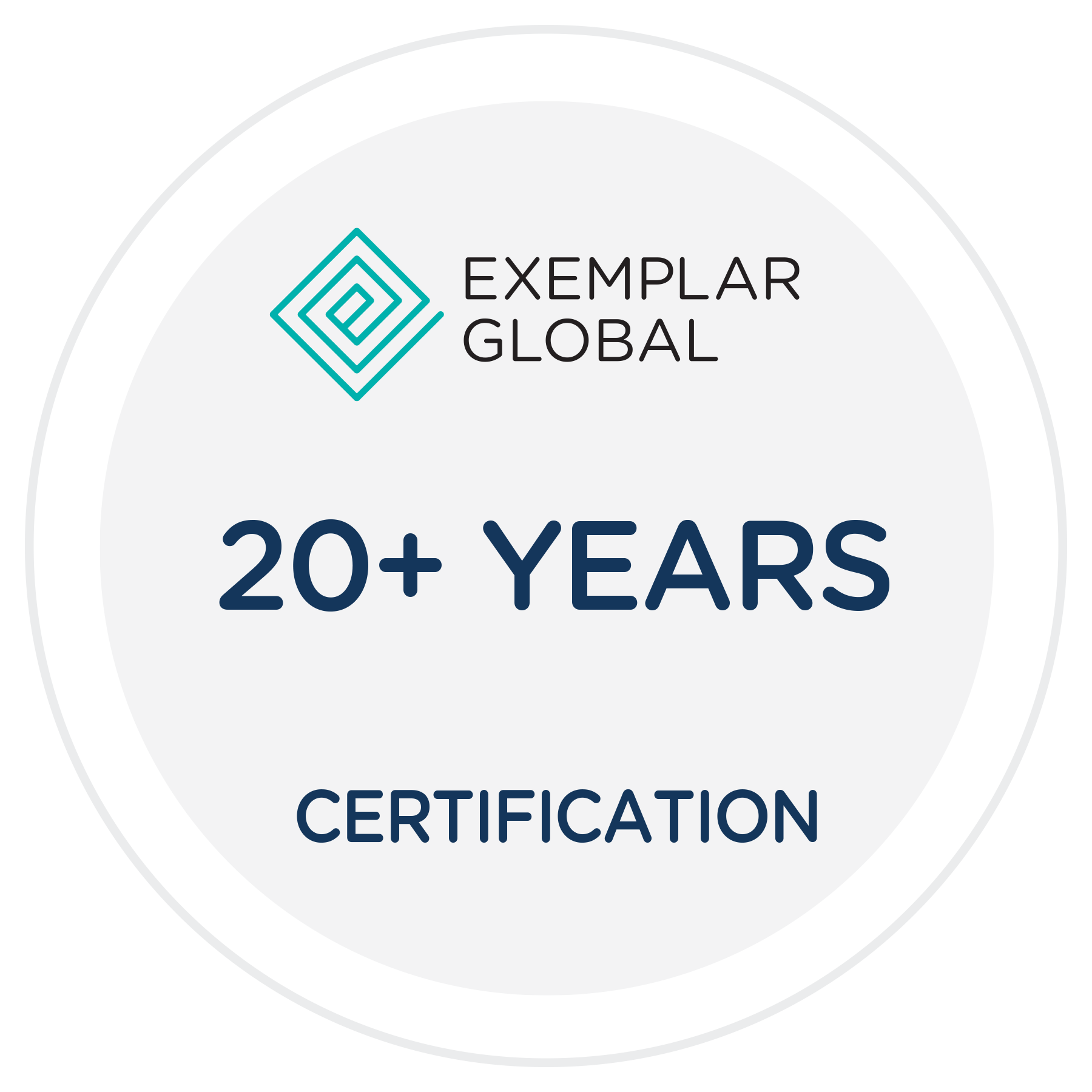 Exemplar Global - 20+ Years Certification